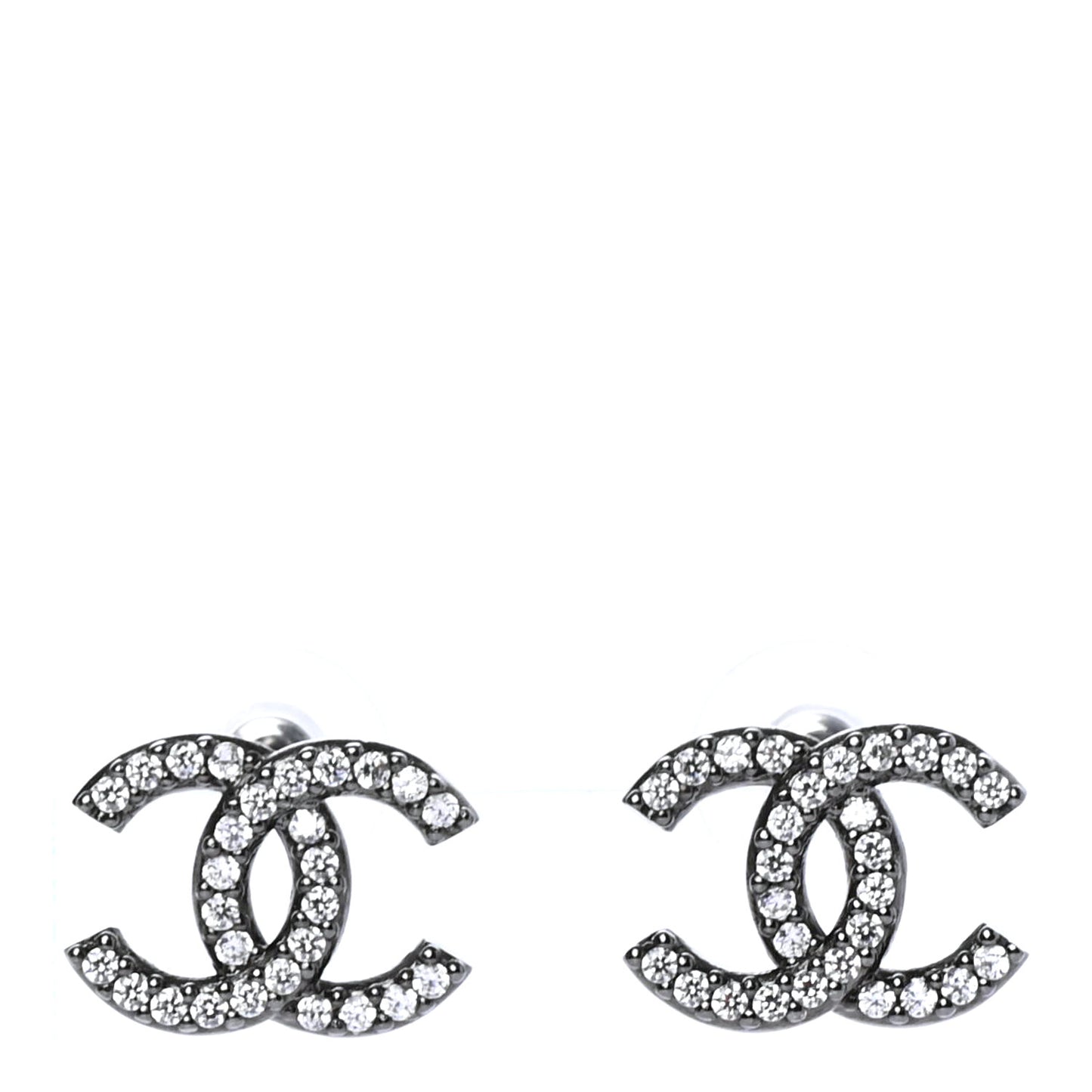 Ruthenium Crystal CC Earrings