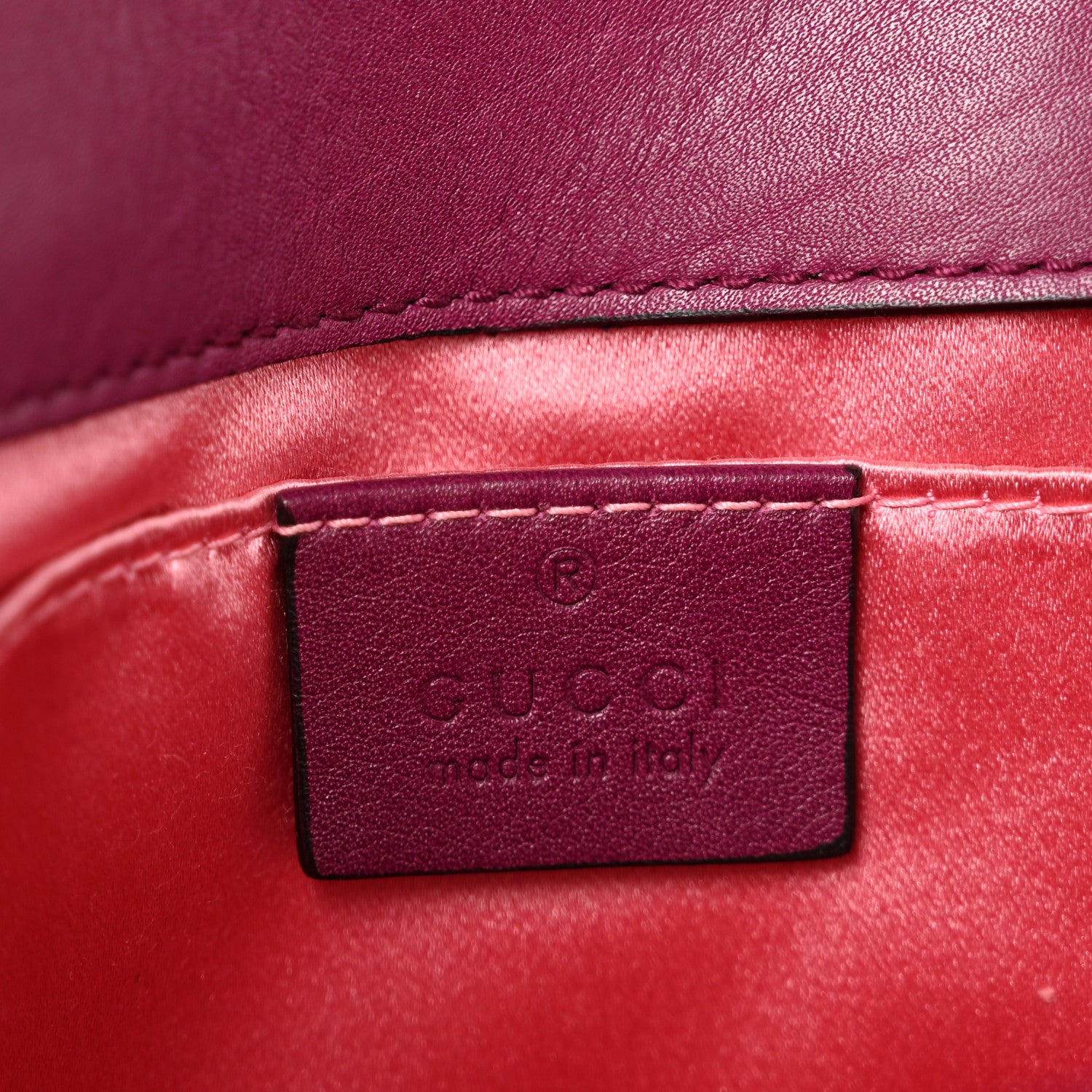 Gucci Velvet Matelasse Mini GG Marmont Shoulder Bag Fuchsia Violet Cyclamen 6 of 13