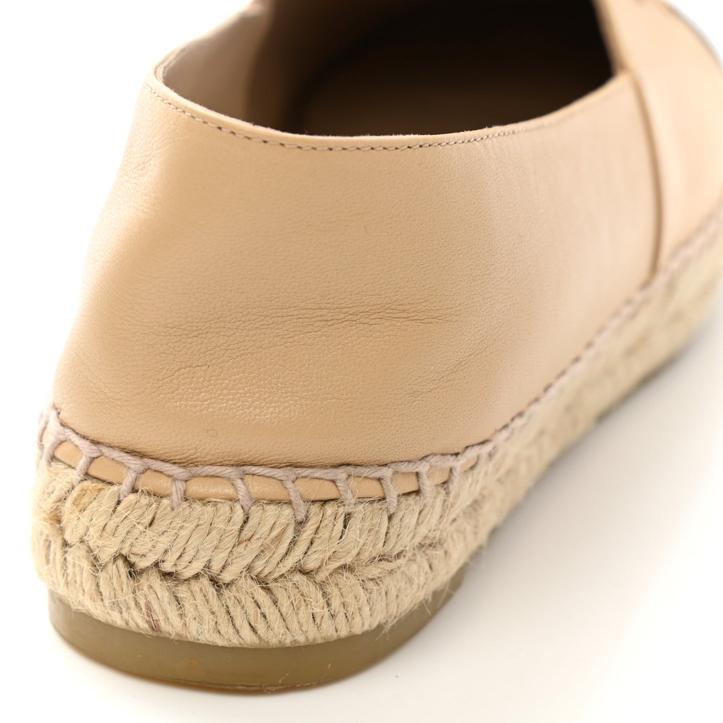 Lambskin CC Espadrilles 39 Beige Black