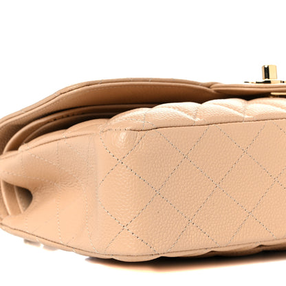 Chanel Caviar Quilted Medium Double Flap Beige 8 of 10