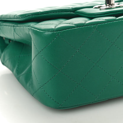 Chanel Lambskin Quilted Mini Square Flap Green 9 of 10