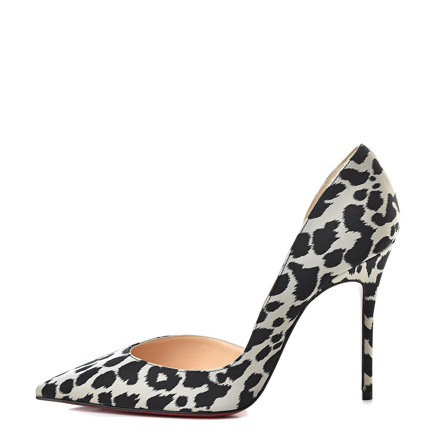 Christian Louboutin Tissu Leopardino Iriza 100 Pumps 36.5 Black 1 of 8