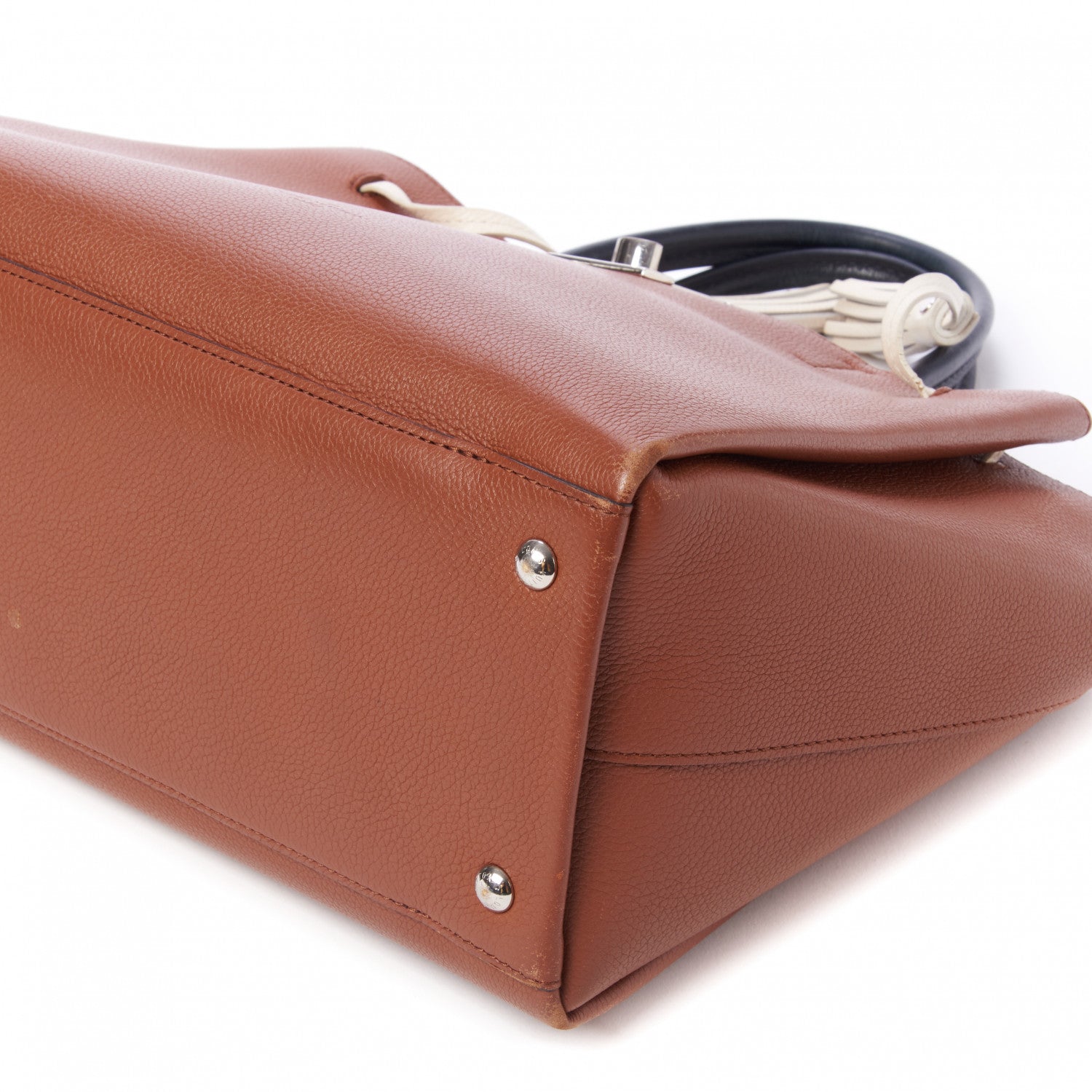 Louis Vuitton Calfskin Lockmeto Caramel Creme Black 4 of 7