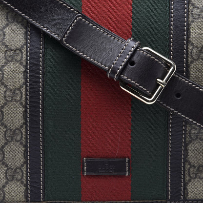 Gucci GG Plus Monogram Web Medium Flap Messenger Beige Dark Brown 11 of 11
