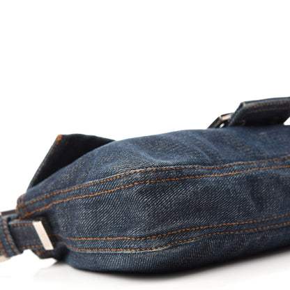 Fendi Denim Baguette Blue 6 of 12