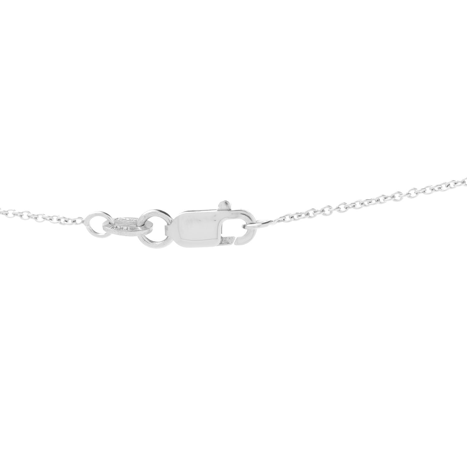 Roberto Coin 18K White Gold Diamond Tiny Treasures Baby Cross Pendant Necklace 7 of 9