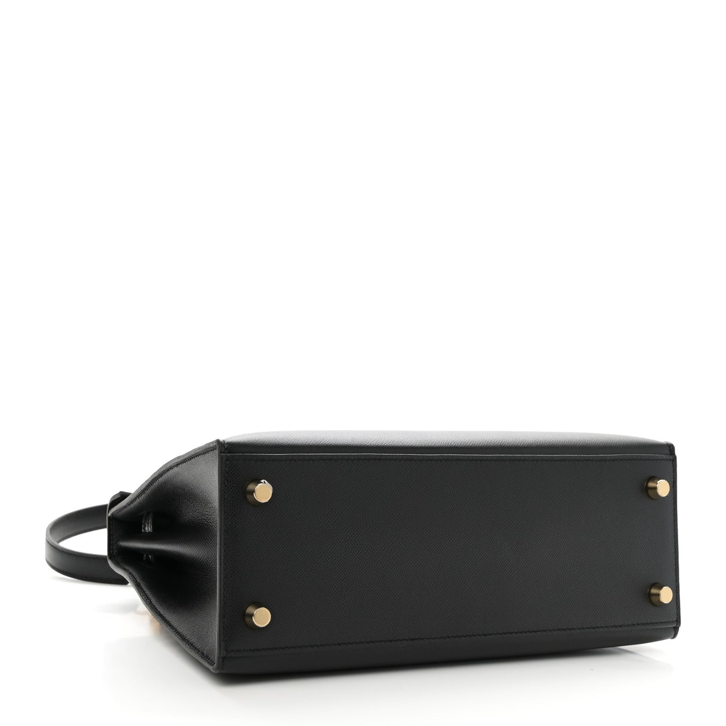 Madame Calfskin Shiny Niloticus Crocodile Kelly Sellier Touch 25 Black
