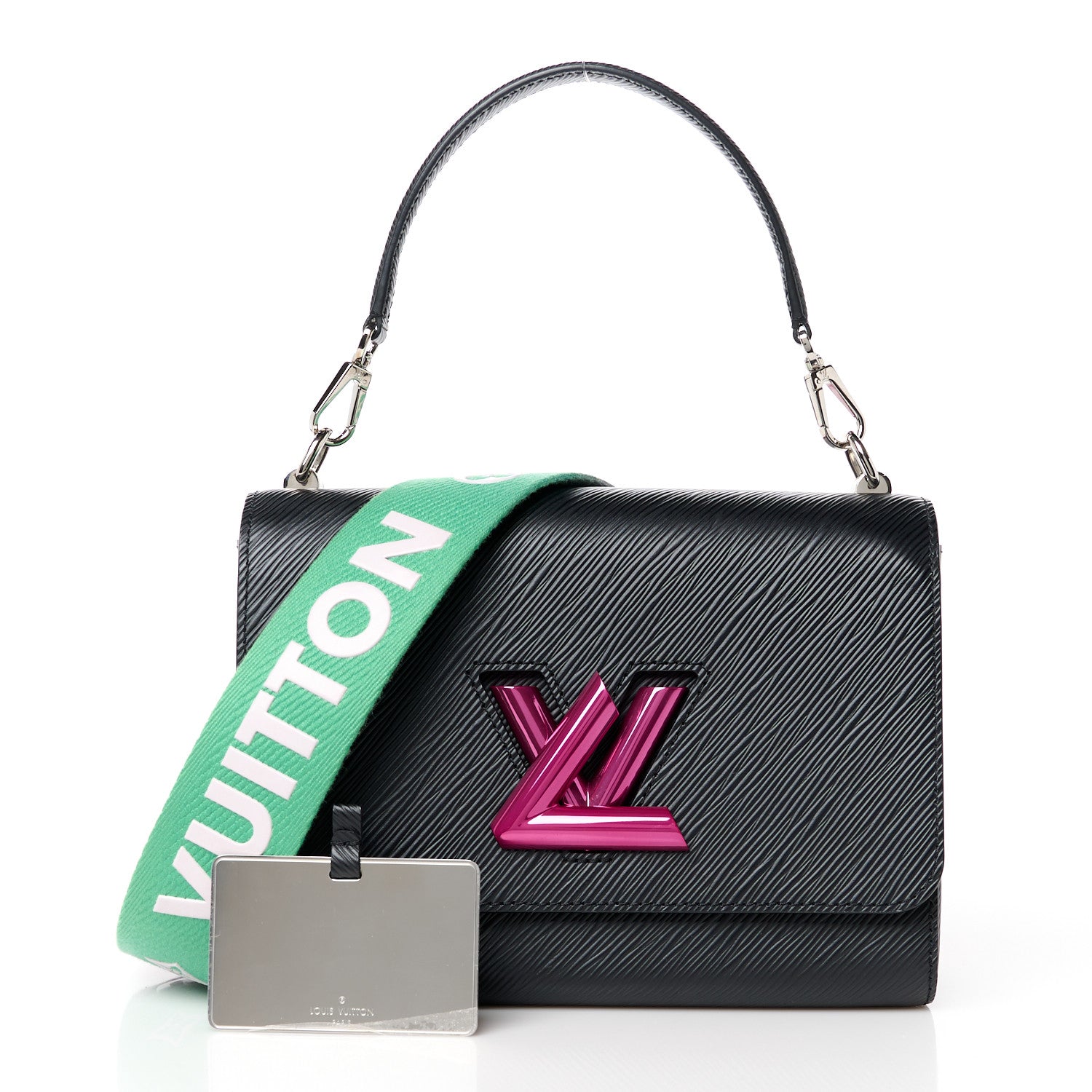 Louis Vuitton Epi Twist Shoulder Bag MM Black Rose 1547650