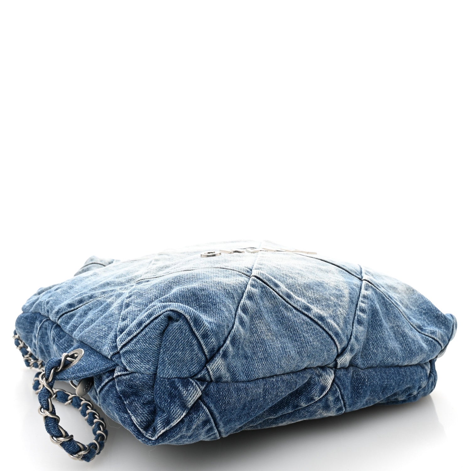 Chanel Denim Quilted Chanel 22 Backpack Blue 4 of 10