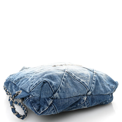 Chanel Denim Quilted Chanel 22 Backpack Blue 4 of 10