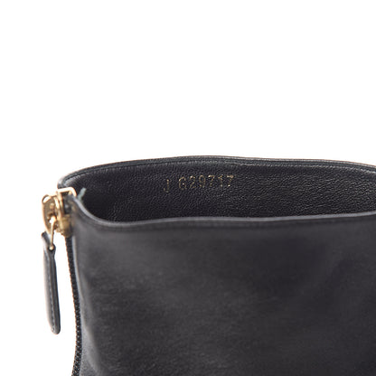 Chanel Calfskin Pearl Open Toe Ankle Boots 37 Black 8 of 9