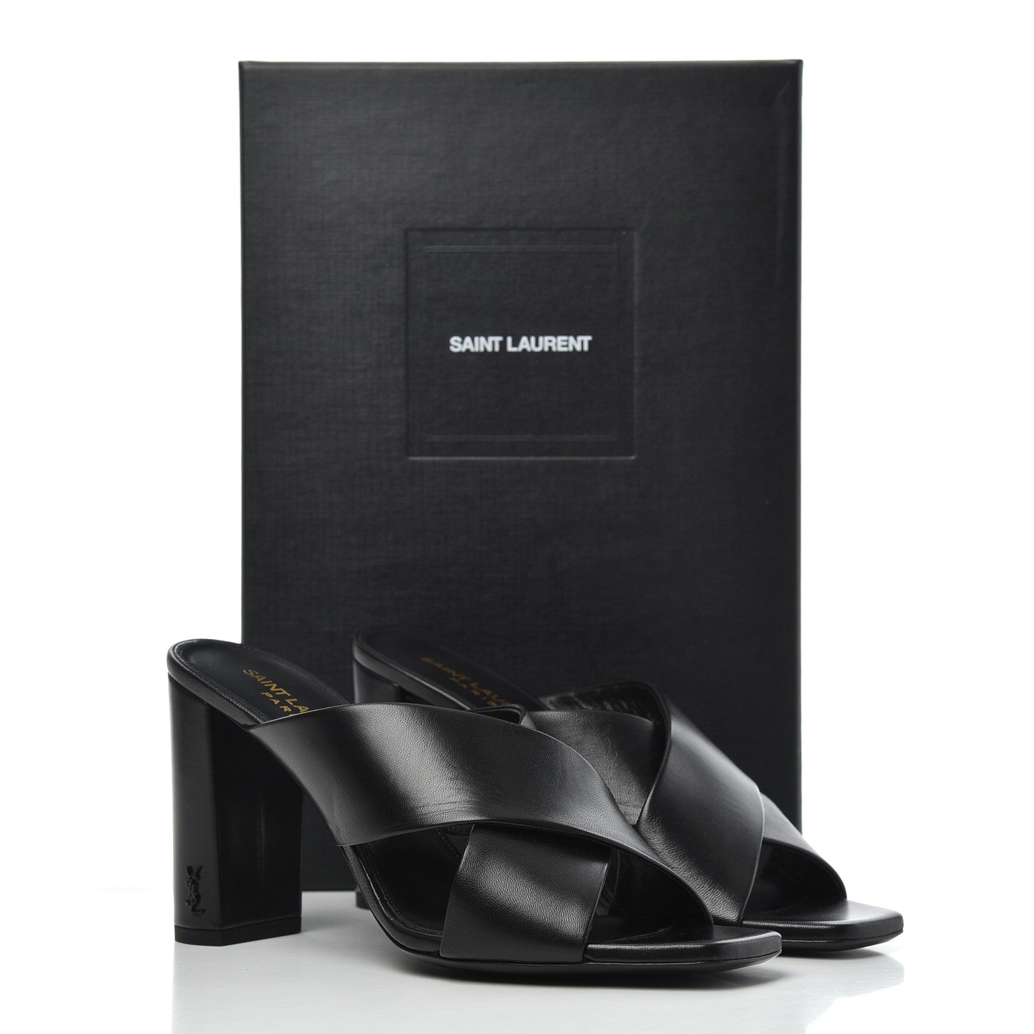 Saint Laurent Calfskin LouLou Mules 38.5 Black 15 of 15