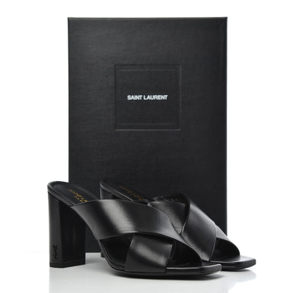 Saint Laurent Calfskin LouLou Mules 38.5 Black 15 of 15