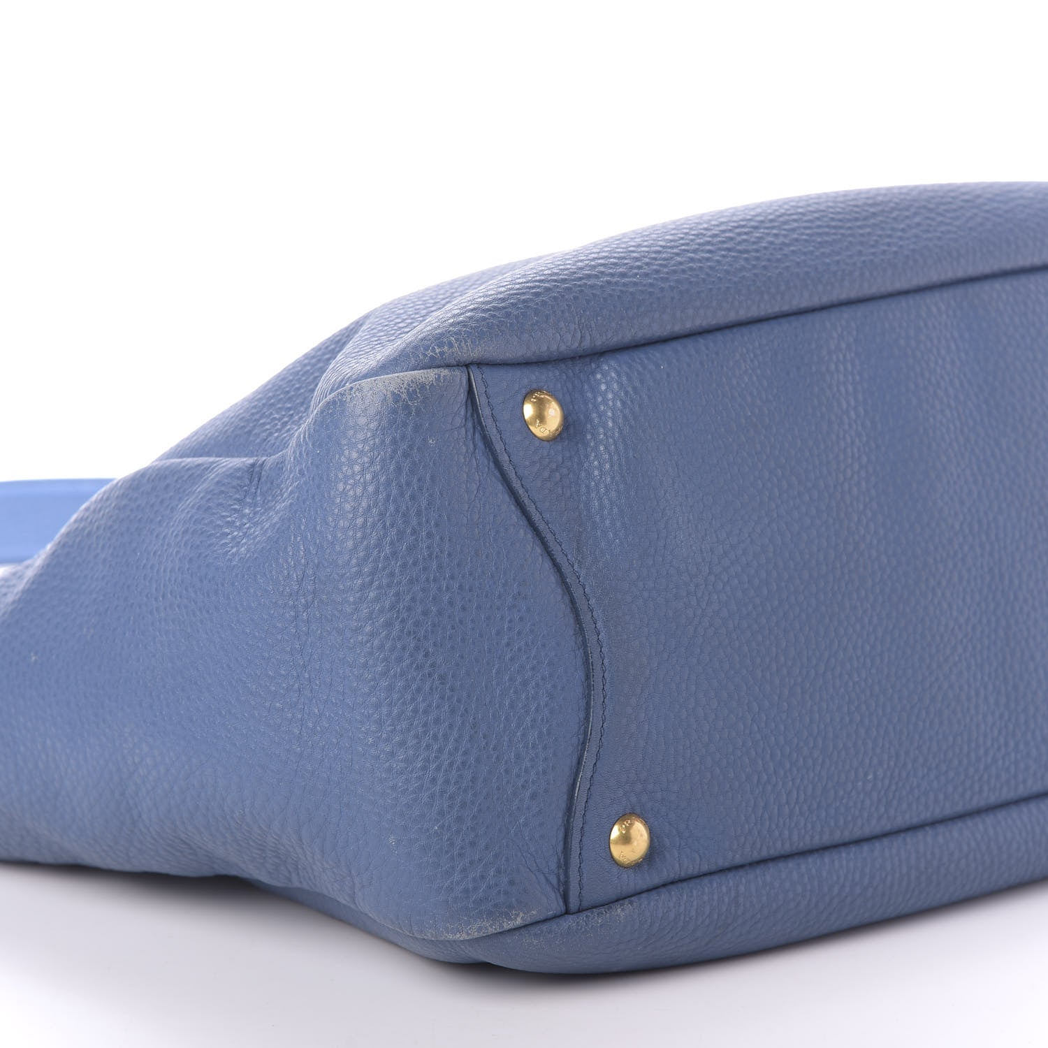 Prada Vitello Daino Double Pocket Hobo Cobalto 7 of 14
