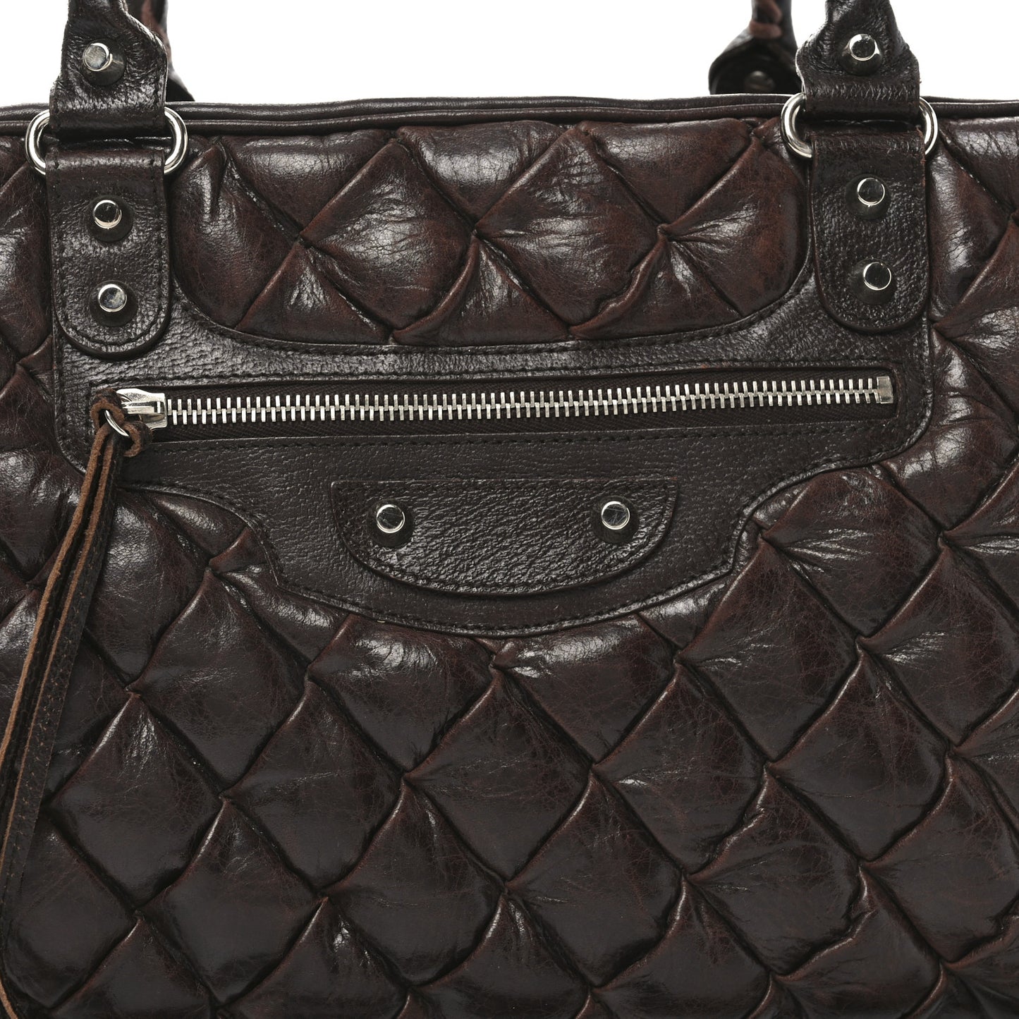 Chevre Quilted Matelasse MM Sienna