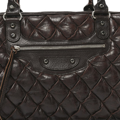 Balenciaga Chevre Quilted Matelasse MM Sienna 8 of 10