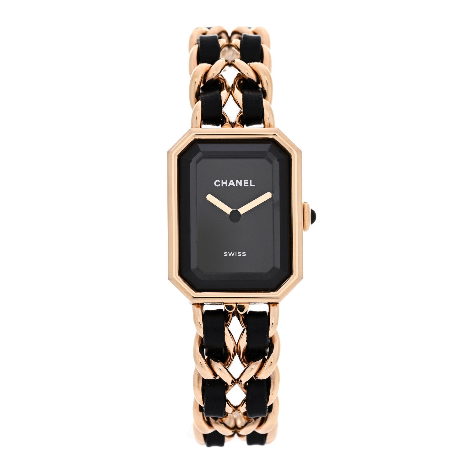 Chanel Stainless Steel Lambskin 20mm Chain Premiere Quartz Watch Gold 1 of 5