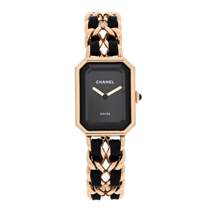 Chanel Stainless Steel Lambskin 20mm Chain Premiere Quartz Watch Gold 1 of 5