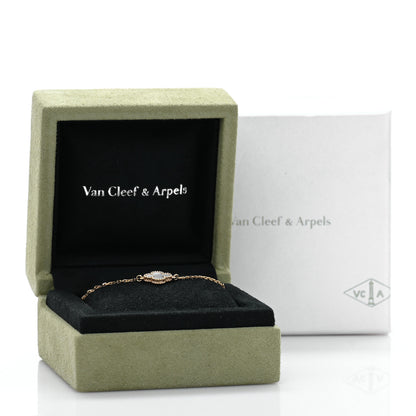 Van Cleef & Arpels 18K Yellow Gold Mother of Pearl Sweet Alhambra Bracelet 4 of 4