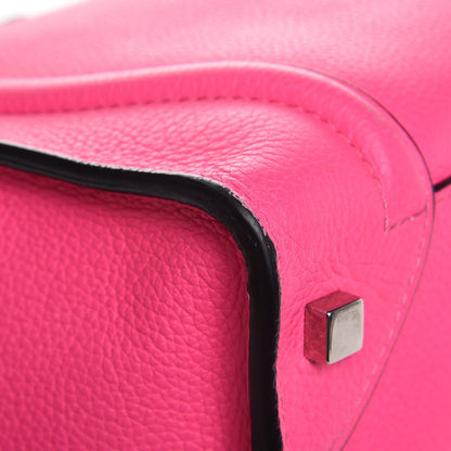 Celine Drummed Calfskin Mini Luggage Fluo Pink 15 of 26