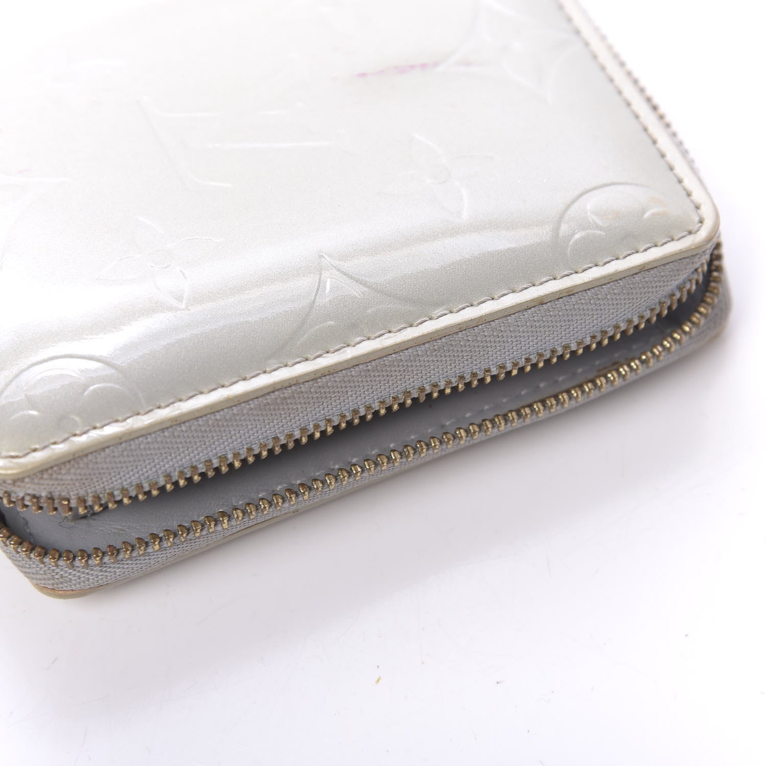 Louis Vuitton Vernis Broome Zip Wallet Gris 9 of 9