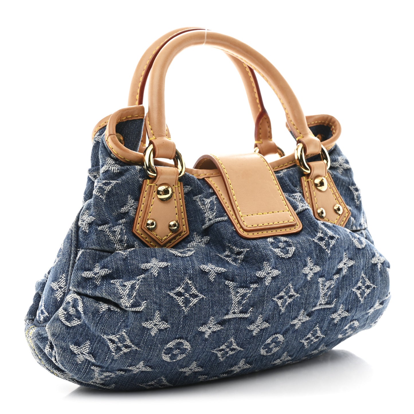 Monogram Denim Pleaty  Blue
