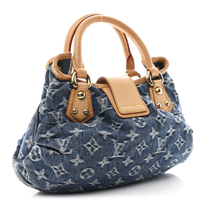 Louis Vuitton Monogram Denim Pleaty  Blue 3 of 9