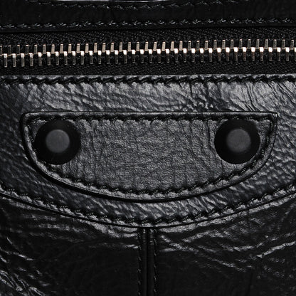 Balenciaga Matte Goatskin Rubber Covered Classic Hardware Mini Pompon Black 7 of 14