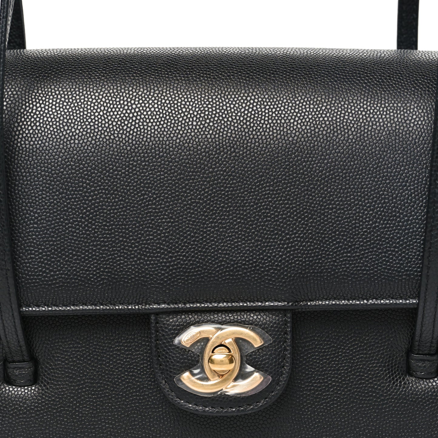 Shiny Caviar Preppy Coco Small Flap Black