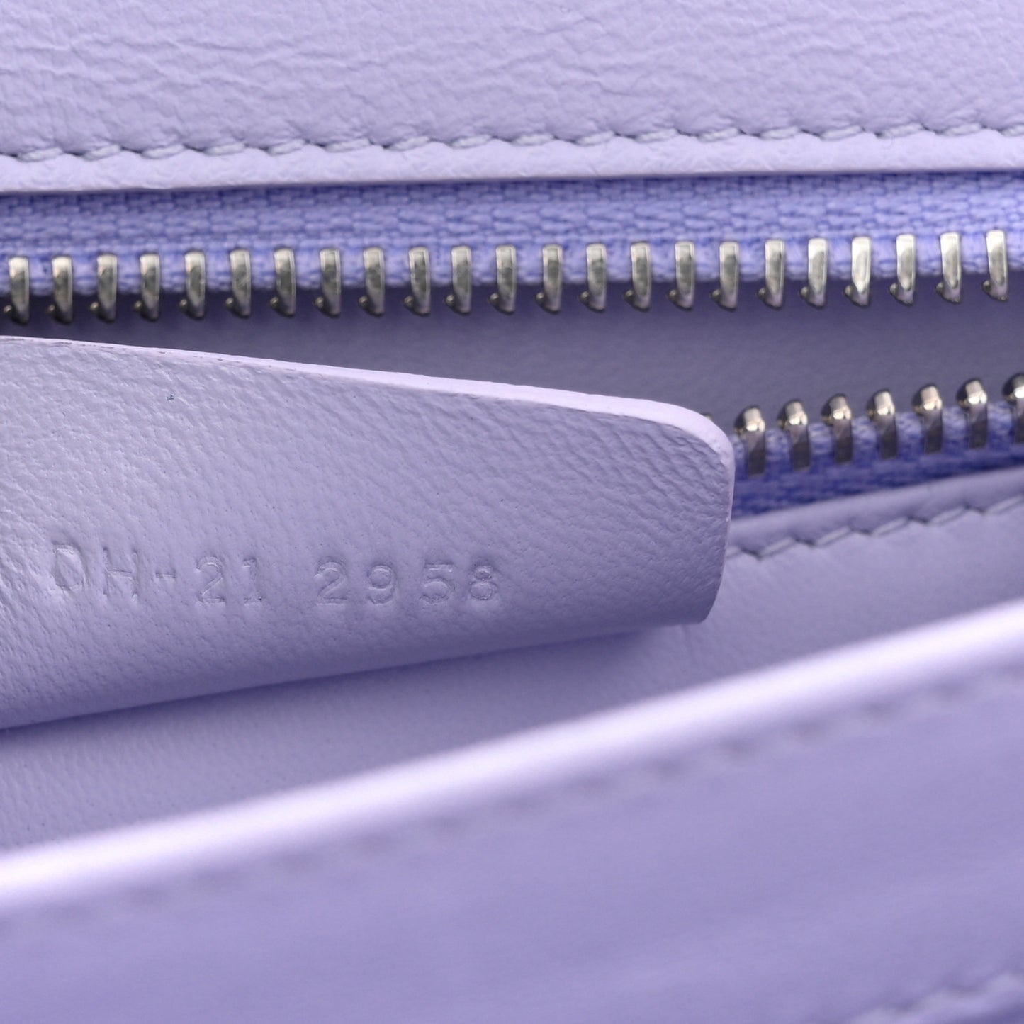 Brushed Off Calfskin Mini Iconic Top Handle Bag New Lavender