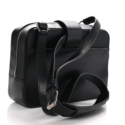 Balenciaga Textured Calfskin Camera Bag Black 3 of 11