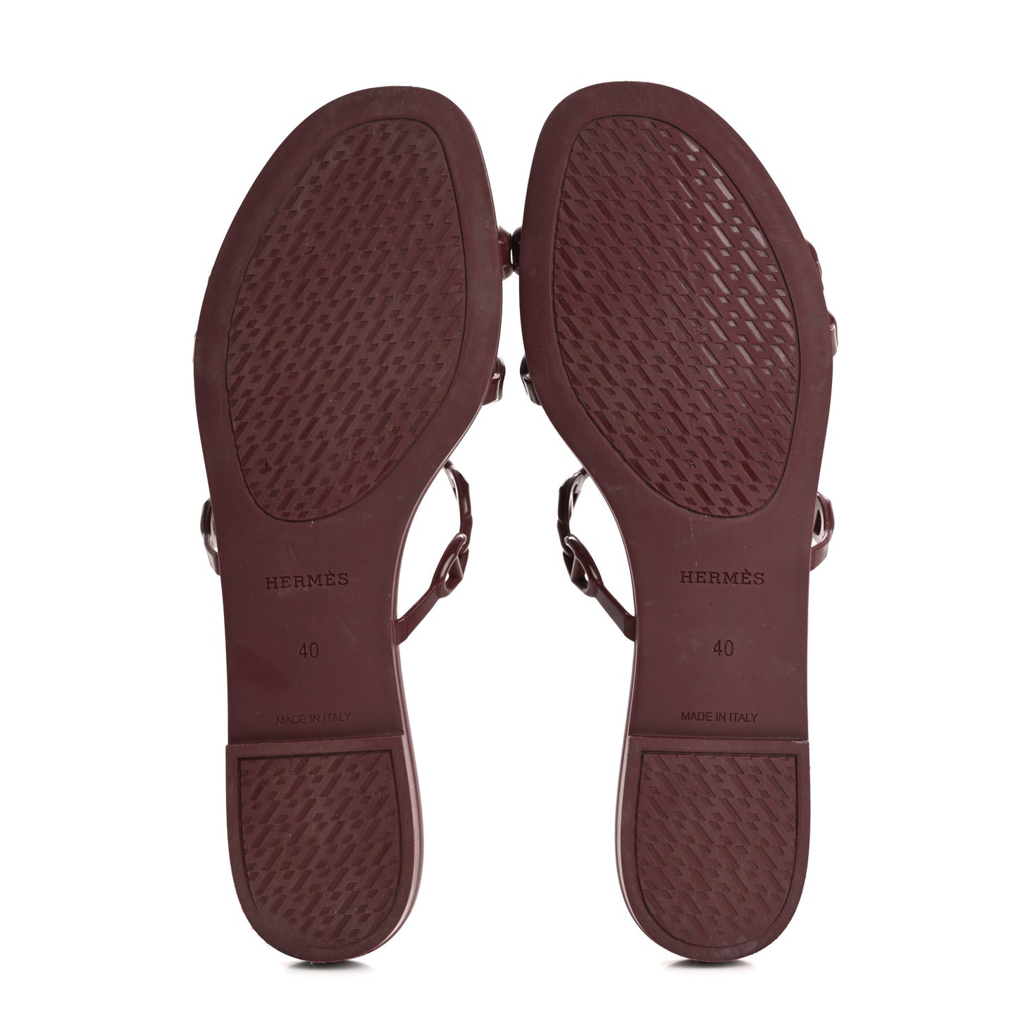 TPU Rivage Sandals 40 Bordeaux