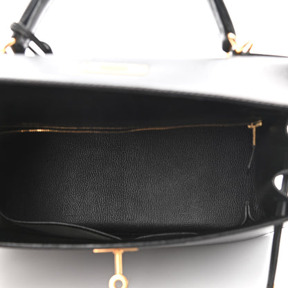 Hermes Box Kelly Sellier 28 Black 5 of 10