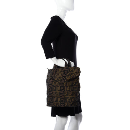 Fendi Zucca Shopping Tote Tobacco 2 of 8
