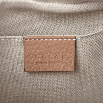 Gucci Pebbled Calfskin Small Soho Disco Bag Rose Beige 6 of 7