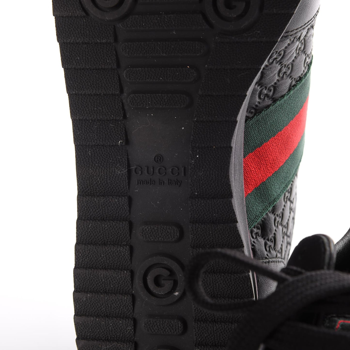 Guccissima Web Sneakers 7.5 Black