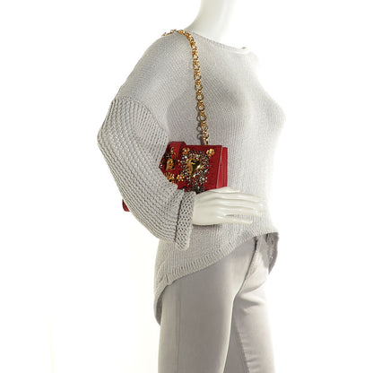 Dolce & Gabbana Brocade Crystal Embellished Carmen Bag Red 9 of 14