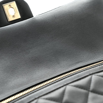 Chanel Lambskin Quilted Flap Clutch Black 12 of 12