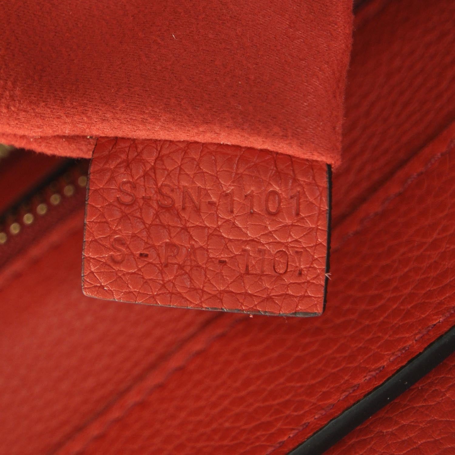 Celine Pebbled Leather Mini Luggage Coquelicot 8 of 8