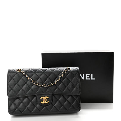 Chanel Caviar Quilted Medium Double Flap Black 17 of 17