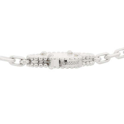 Van Cleef & Arpels 18K White Gold Mother of Pearl 10 Motifs Vintage Alhambra Necklace 5 of 6
