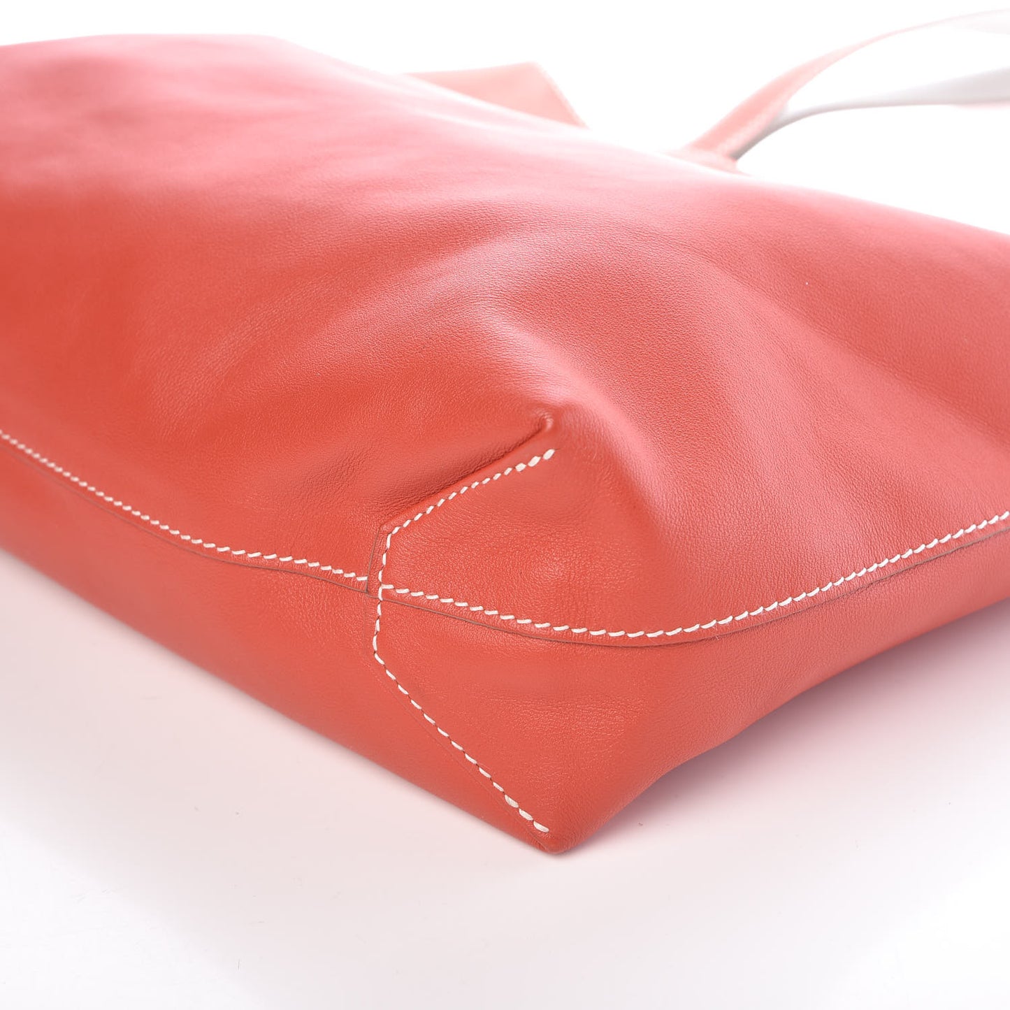 Veau Sikkim Double Sens 30 Reversible Tote Gris Perle Capucine