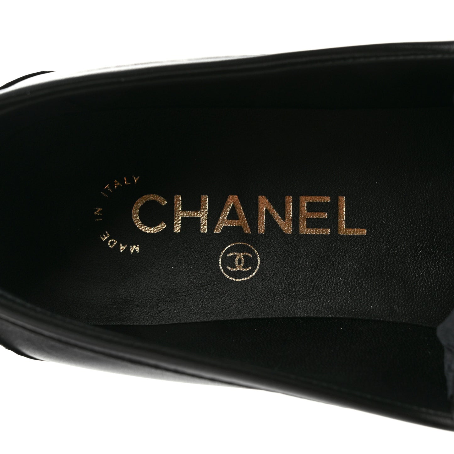 Lambskin Quilted CC Turnlock Loafers 39 Black