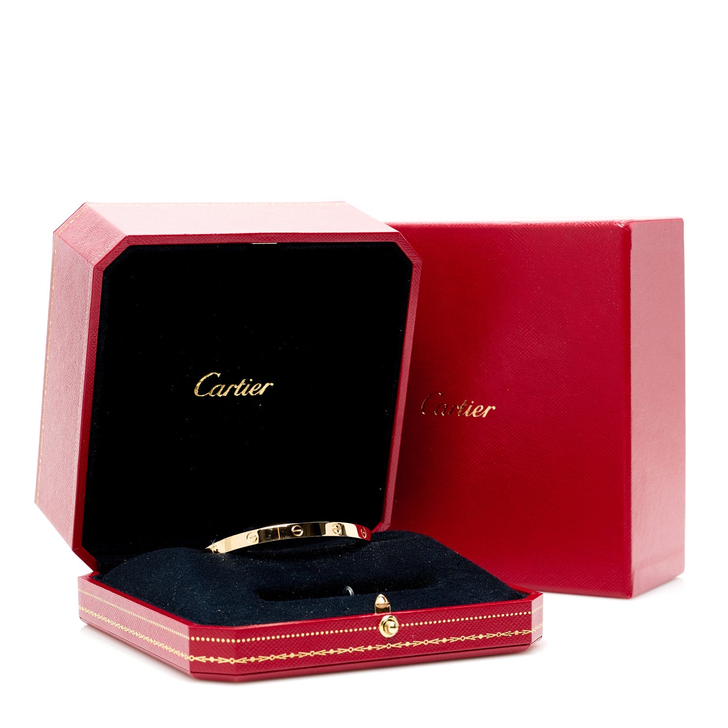Cartier 18K Yellow Gold Medium LOVE Bracelet 17 9 of 9