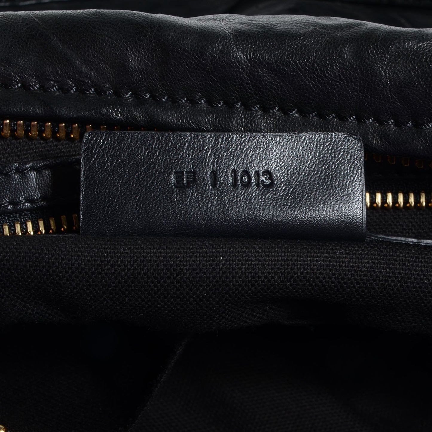 Tumbled Sheepskin Medium Pandora Bag Black