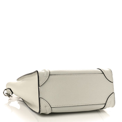 Celine Drummed Calfskin Nano Luggage Lune 4 of 10