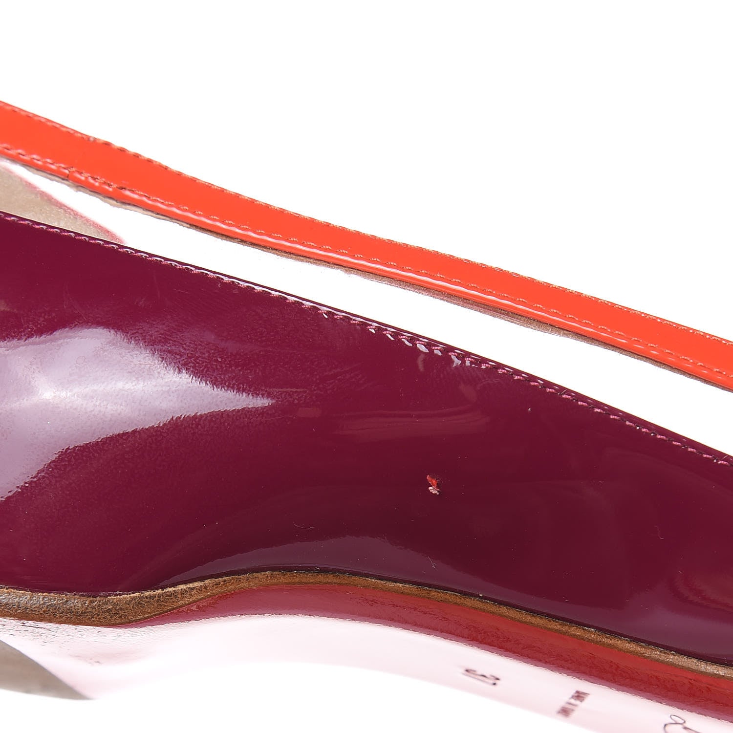 Christian Louboutin Patent PVC Suspenodo Flats 37 Eveque 12 of 12