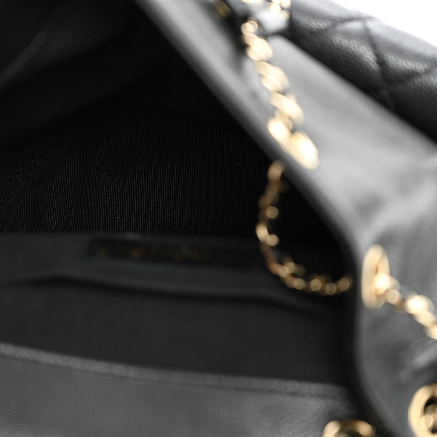 Chanel Shiny Caviar Quilted Small Duma Pockets Drawstring Backpack Black 4 of 9