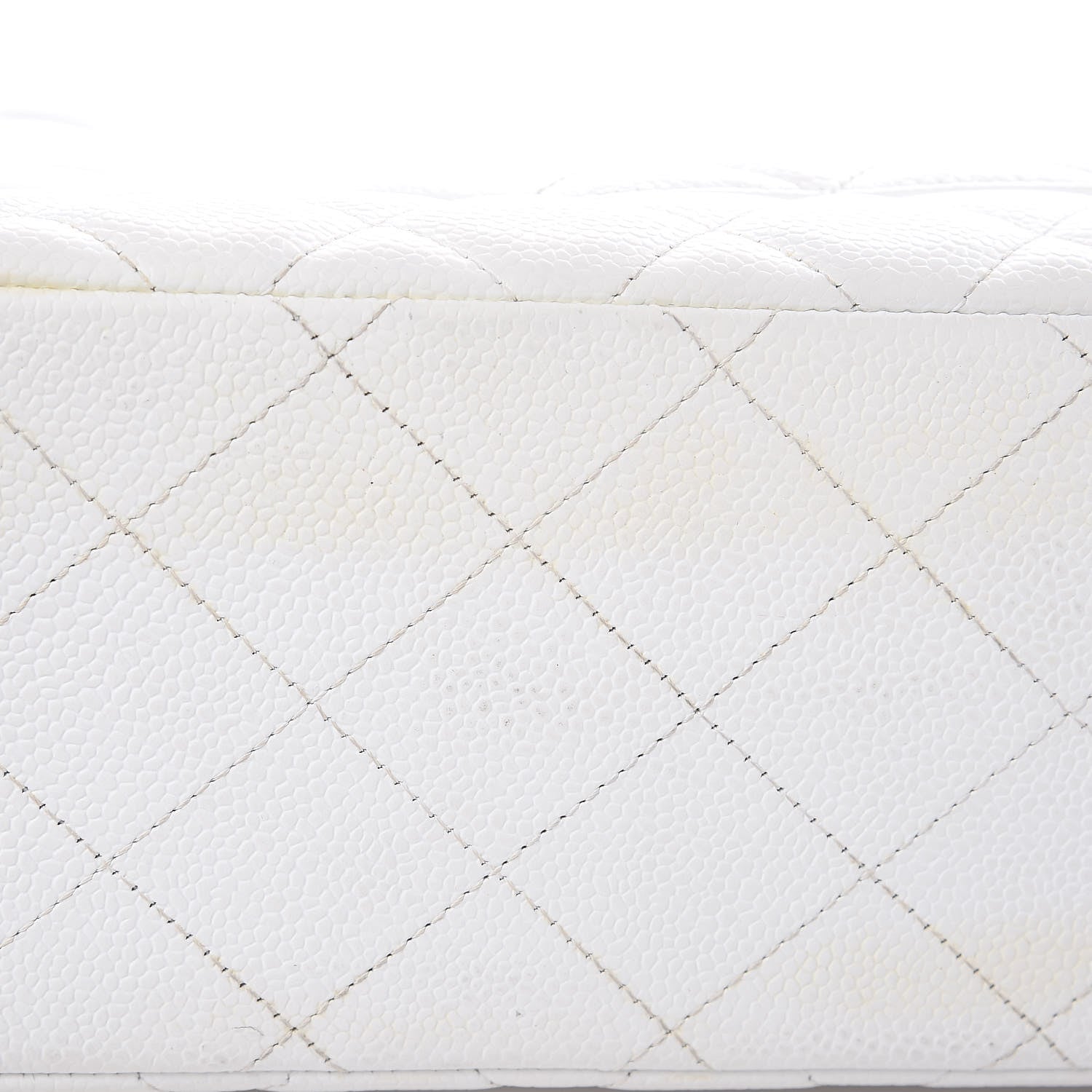 Chanel Caviar Quilted Maxi Single Flap White 17 of 17