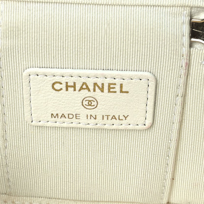 Chanel Lambskin Quilted My Chanel Lady Vanity Case With Chain White 6 of 13